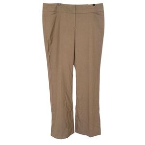 NWT LOFT Tan Beige Women's 12 Straight Through Hip Thigh Trousers Career
